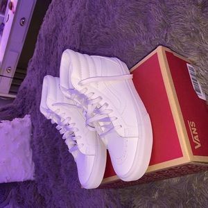 These are white high tops from vans super stylish